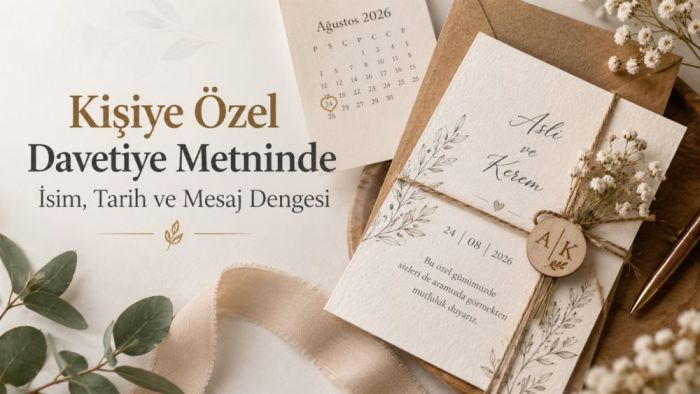 Kişiye Özel Davetiye Metninde İsim, Tarih ve Mesaj Dengesi
